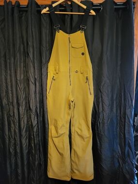 Volcom Mustard Tan Snowboard Bib